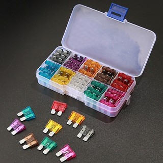 Conjunto De Fusíveis De Carro 100 Peças 2-35A Tamanho Mini/Médio/ Grande Fusivel