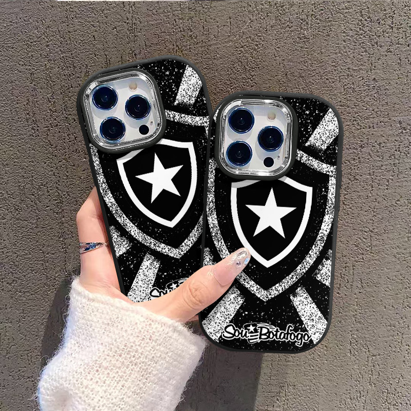 Capinha Botafogo vence o campeonato Para IPhone XS MAX 11 12 13 14 15 Pro MAX 14 15 Plus MaxPara Capa Macio Celular