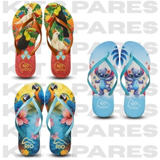 Kit 3 Pares Chinelo Feminino Leve e Confortável - Praticidade e Estilo no Verão em Oferta na Shopee