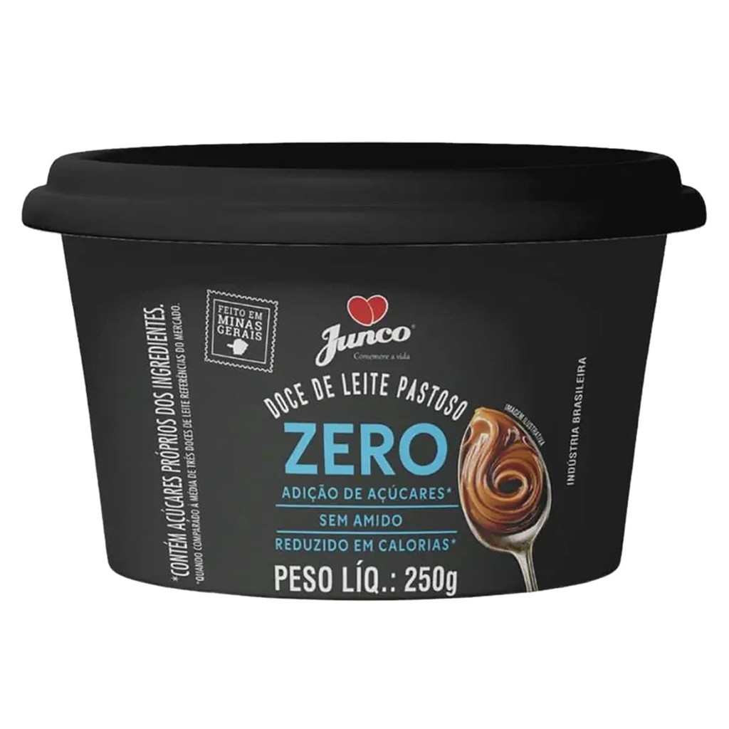 Doce de Leite Junco Zero Açúcar Pote 250g Baixo em Calorias