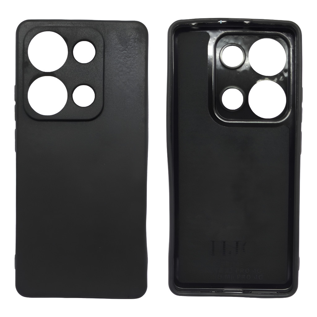 Capa Capinha Silicone Aveludada Preta Para Redmi Note 14s Compativel Xiaomi TPU Case