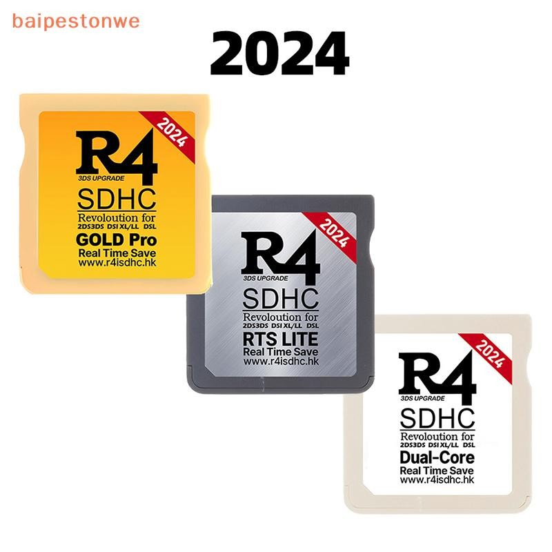 [baipestonwe] 2024 Para Cartão De Jogo NDS R4I SDHC TF Ouro Pro Videogame Branco Prata Memória Digital