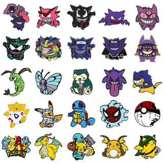 Broche de Anime em Estilo Japonês Pokémon Pokémon Pet Gengar Pikachu Distintivo Poké Ball