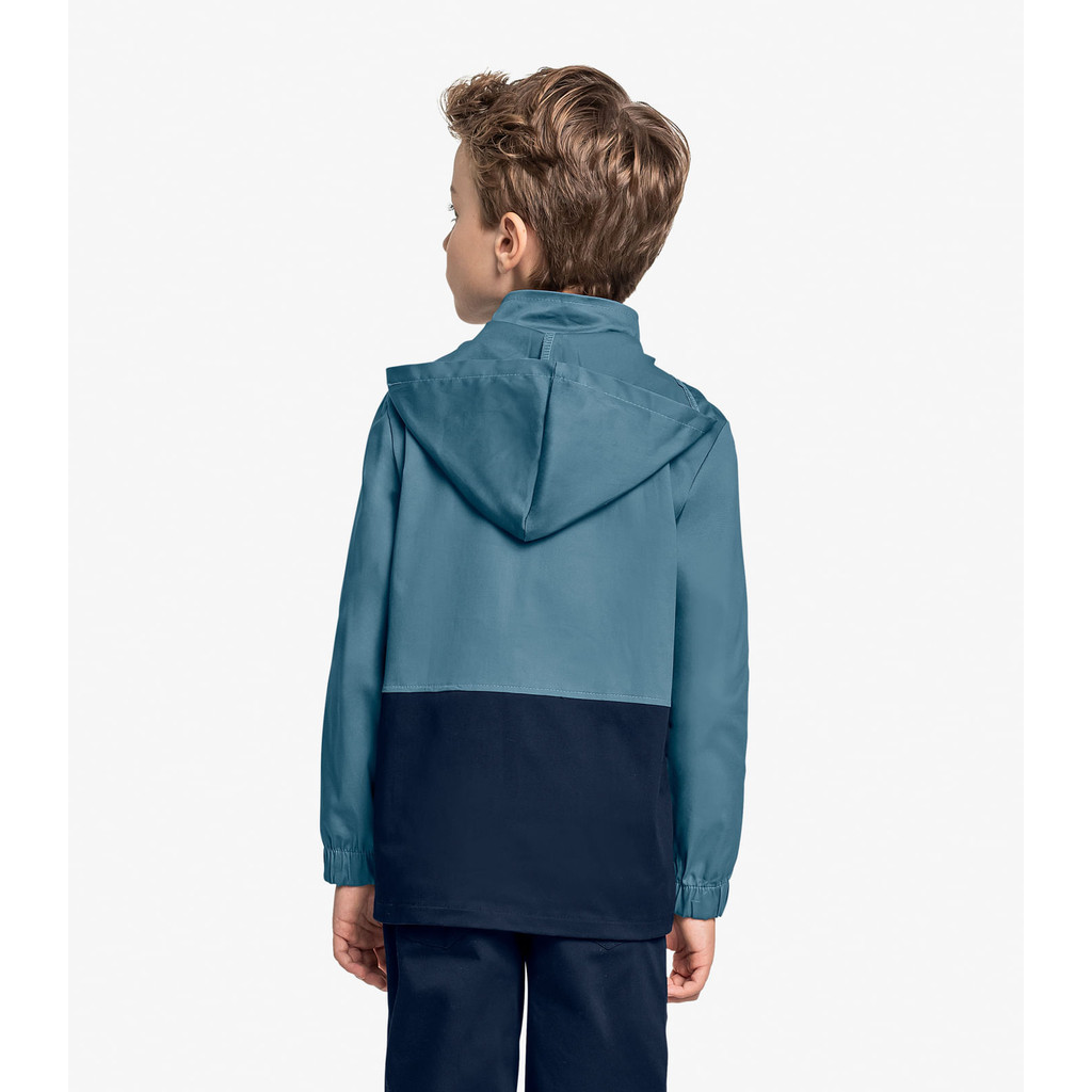 Detalhes do Jaqueta Infantil Masculina Com Capuz Trick Nick Azul