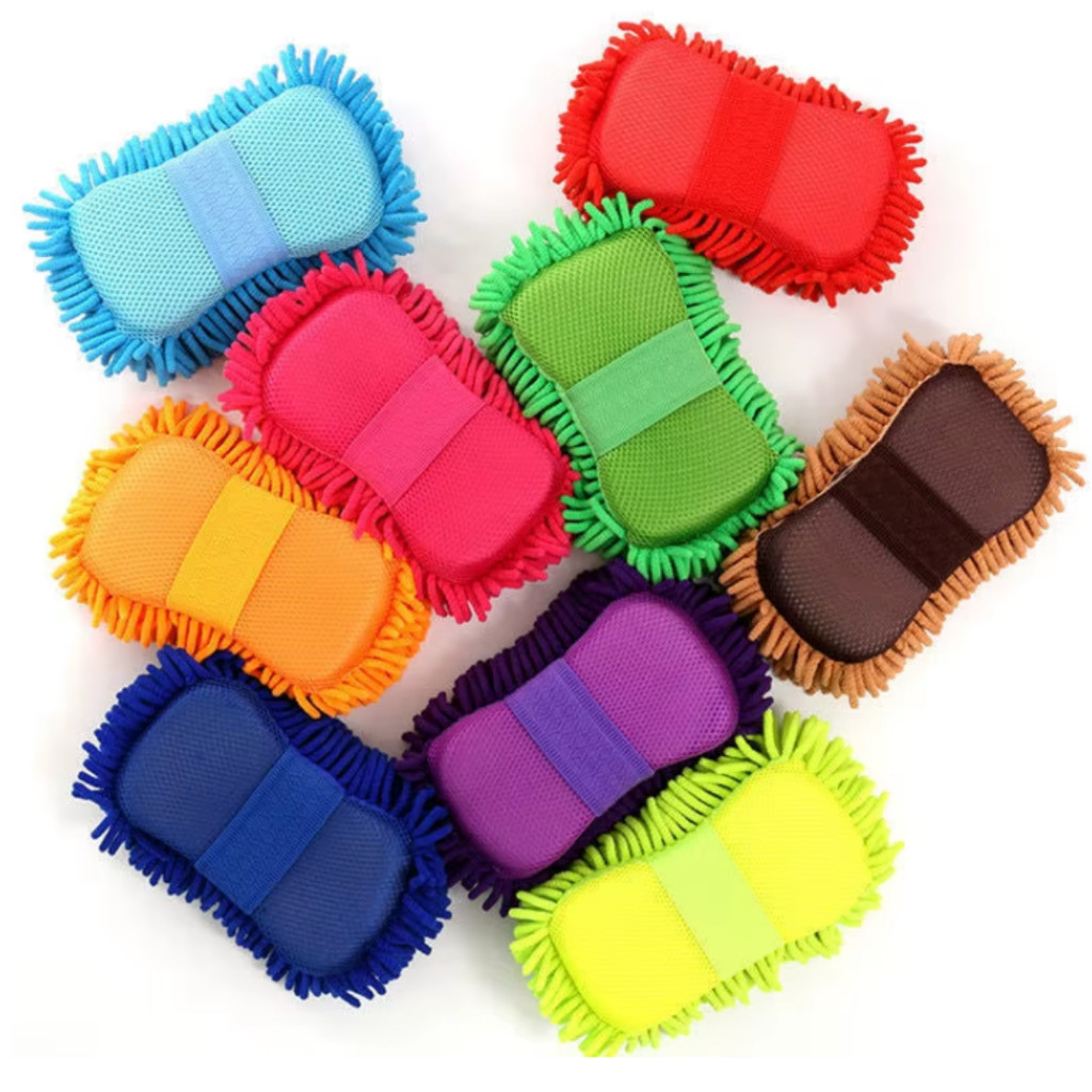 Esponja de Microfibra para Limpeza Automotiva Multiuso em Oferta na Shopee