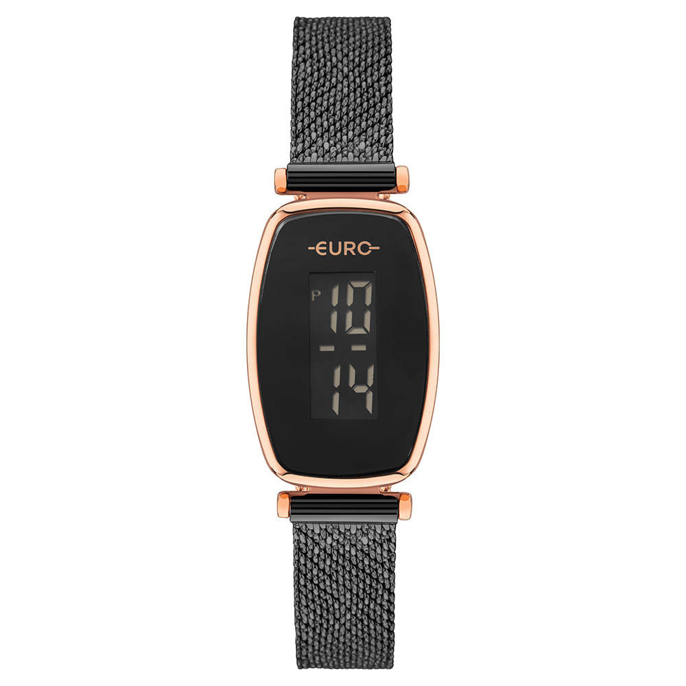 Relógio Euro Feminino Fashion Fit Glam Preto - EUJHS43AAC/4P