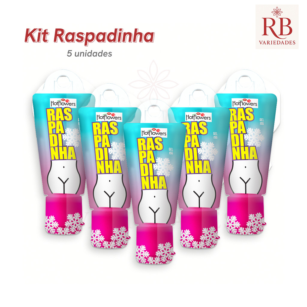 Kit Gel Raspadinha - 5 unidades Hot Flowers