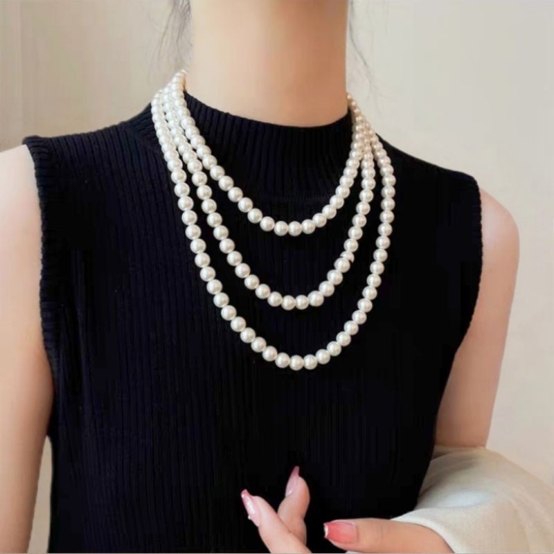 colar de Pérolas choker perola 155cm