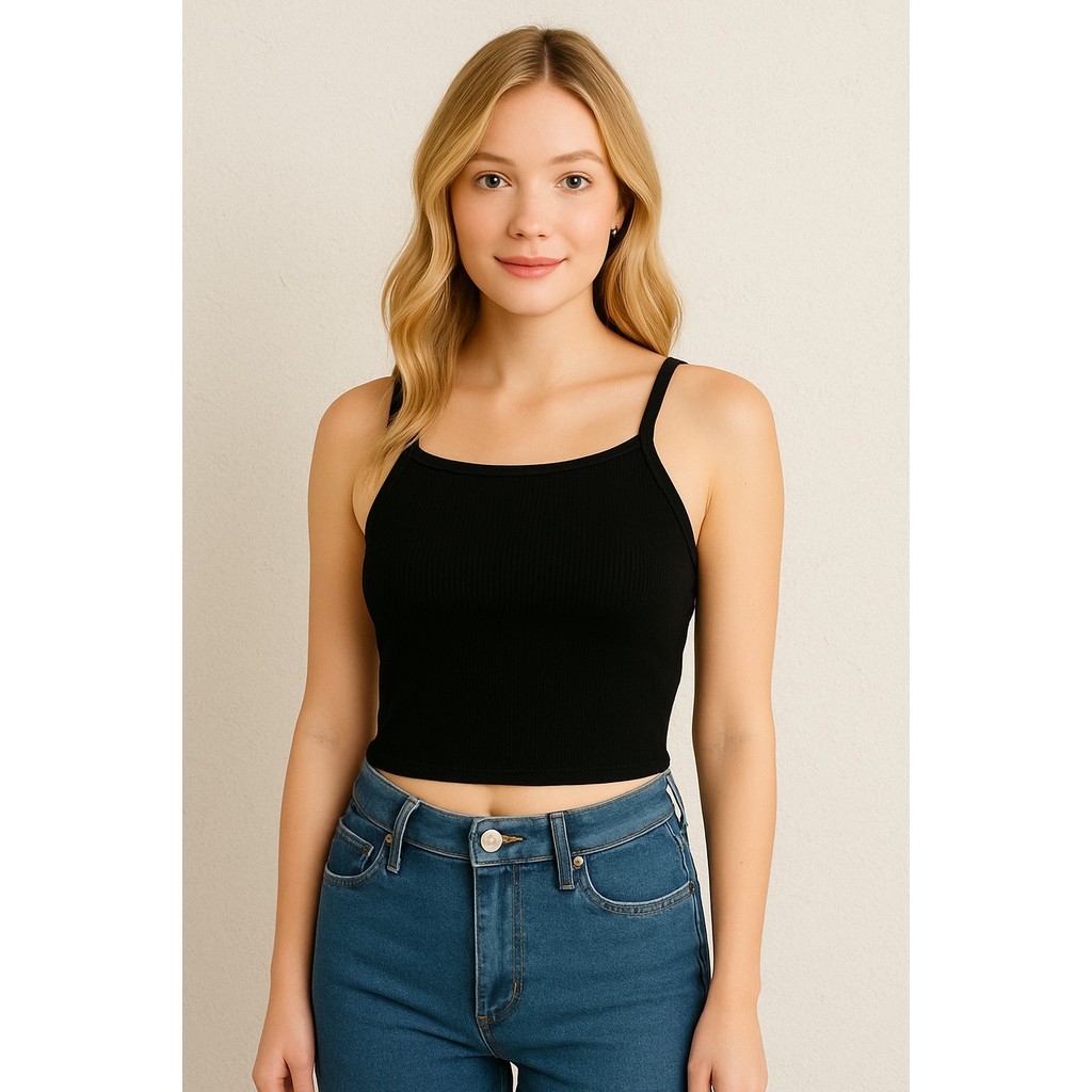 blusa blusinha moda cropped feminino canelado estica bojo alça regata blog elegante