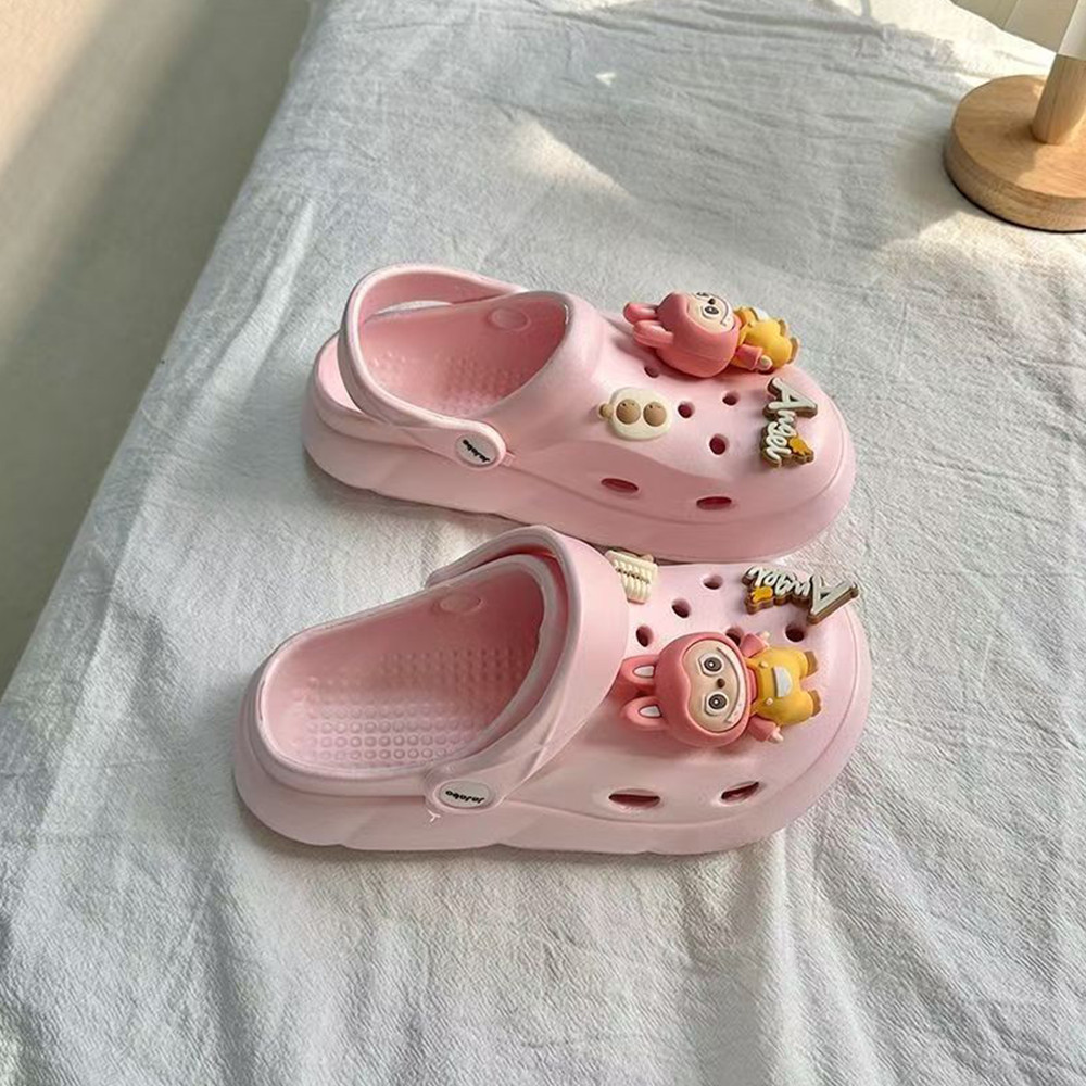 Calçados de praia Antiderrapante Desodorante Macio Material EVA Sandália Chinelos fechados Sapatos com sola grossa