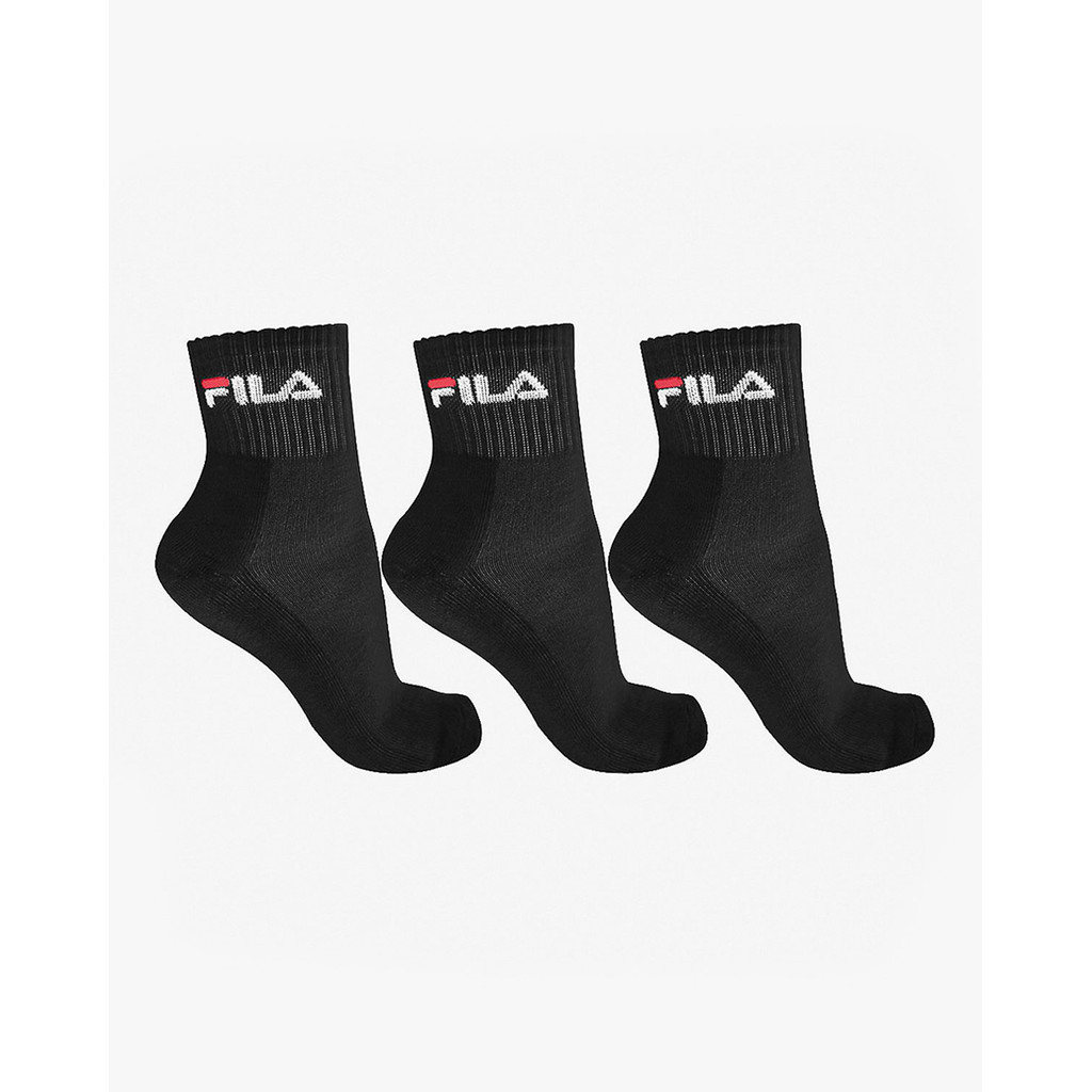 Kit Com 3 Pares de Meias Cano Médio Algodão Adulto Unisex Fila em Oferta na Shopee