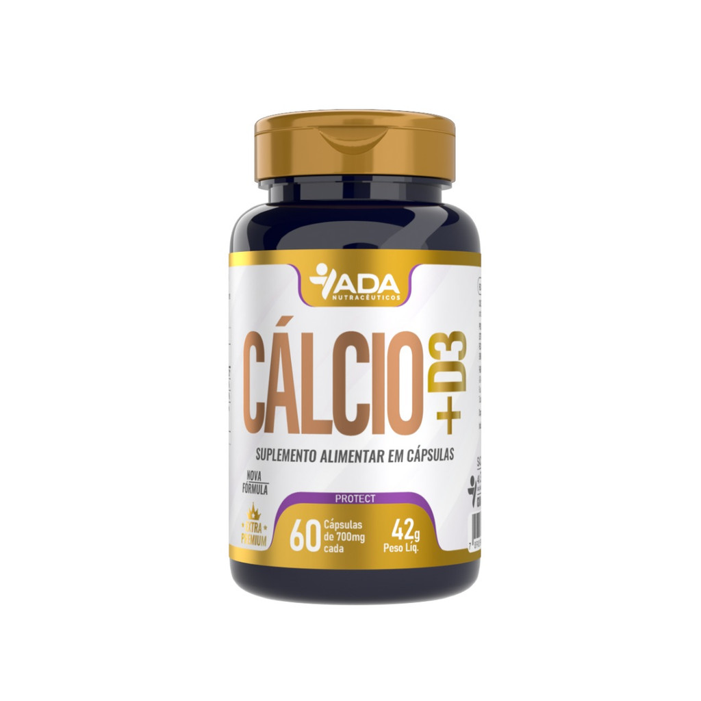 Calcio + Vit D3  700Mg 60Caps - Ada
