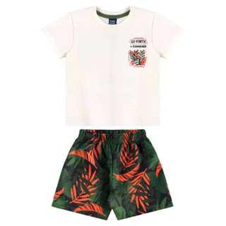 Conjunto Camiseta e Bermuda Bee Loop em Oferta na Shopee