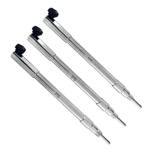 Conjunto Kit 3 Hastes Suporte Relogio Comparador M10 M12 M14