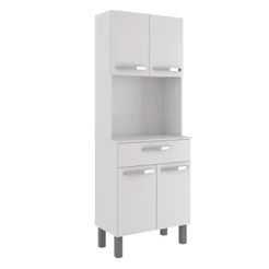 Armário de Cozinha Paneleiro 4 Portas 1 Gaveta Balli Branco