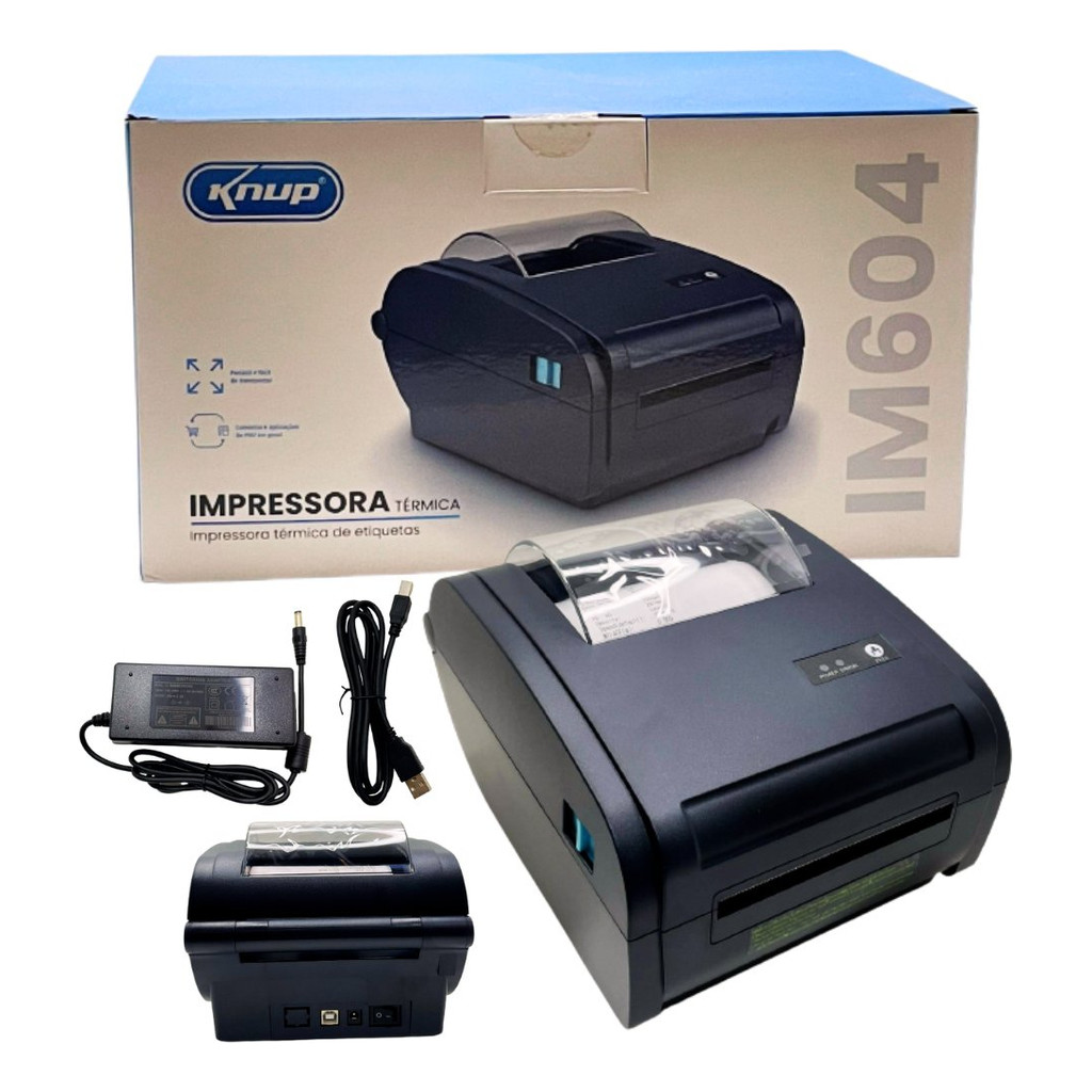 Impressora Térmica Etiqueta Correios Full Envios QRCode 110mm USB Tipo Zebra (S14)