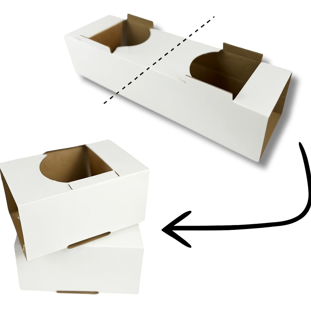 Kit 100 porta copos delivery 50 unidades divisíveis Branco café milkshake lanchonete bebidas sucos em Oferta na Shopee