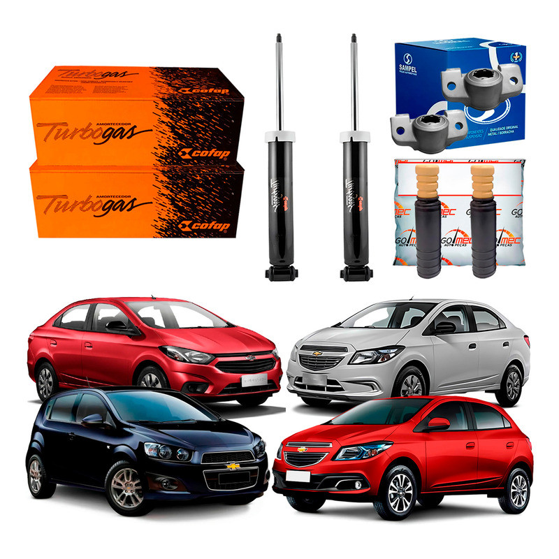Kit Amortecedor Coxim Traseiro Joy Plus 1.0 2019 A 2021