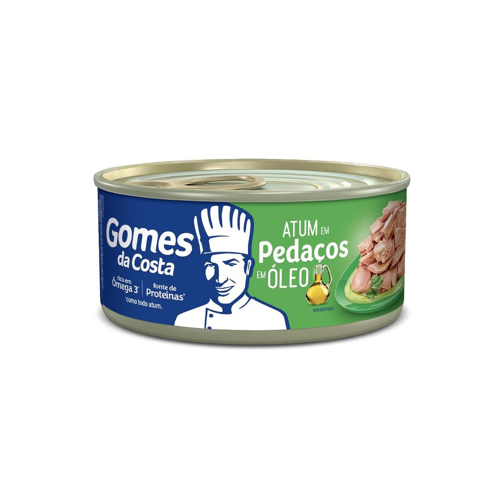 Atum Em Pedaços Em Óleo Comestível C/ Caldo Vegetal 170g em Oferta na Shopee