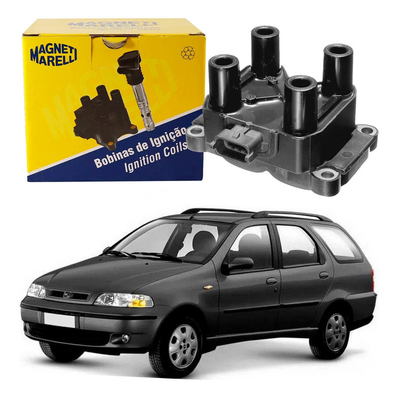 Bobina De Ignição Marelli Palio Weekend 1.0 1.3 2001 A 2003