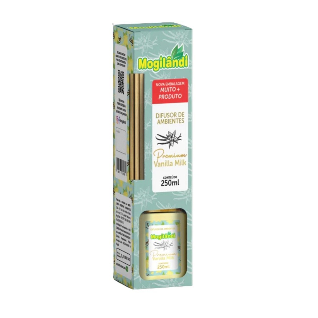Difusor de Ambientes Premium Mogilândi Vanilla Milk – 250ml em Oferta na Shopee