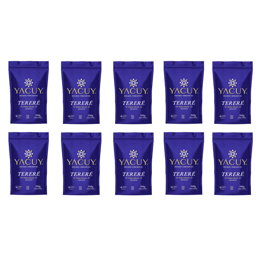 Kit 10 Erva Mate para Tererê Pura Folha Yacuy 500g