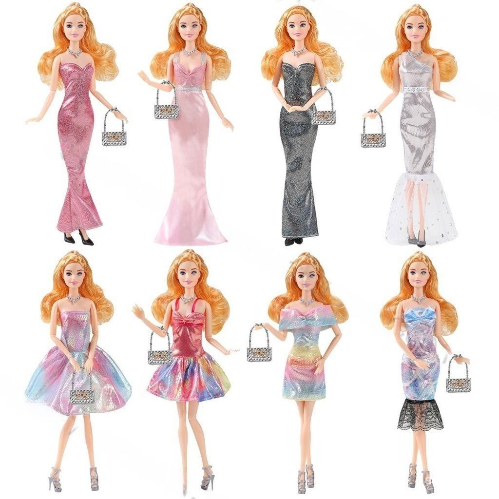 Roupas de Boneca de 30cm Acessórios Moda Vestido de Boneca Jogo de Vestir Brinquedo para Meninas