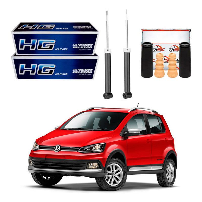 Kit Amortecedor Traseiro, Crossfox 1.6 2015 A 2018 em Oferta na Shopee