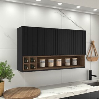 Armário de Cozinha em Aço 2 Portas Ripadas 120cm Dobradiças Slow Motion Exclusive Itatiaia em Oferta na Shopee