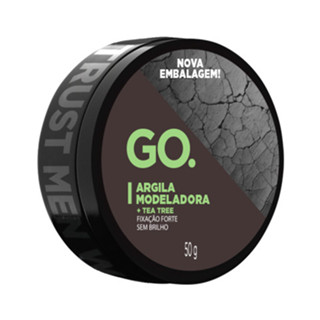 Argila modeladora cera efeito matte alta fixação Tea Tree anticaspa natural todos os cabelos, GO Man em Oferta na Shopee
