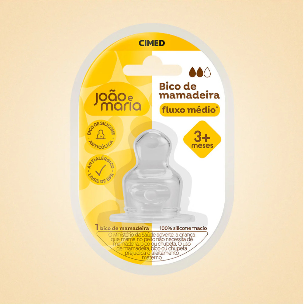 BICO DE MAMADEIRA JOAO E MARIA ORTO FLUXO MEDIO +3 - CIMED