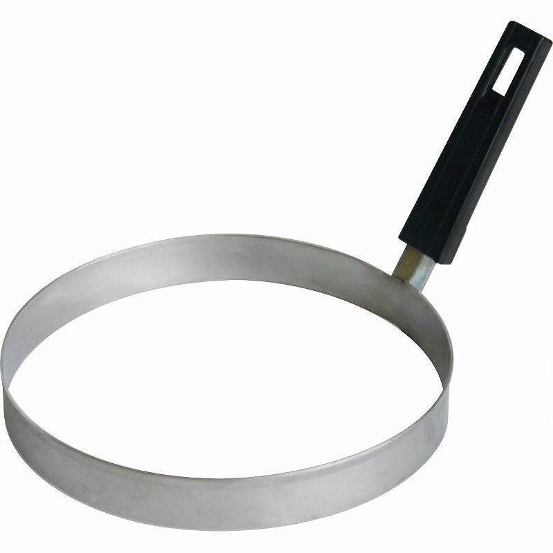 Modelador De Tapioca Redondo Em Inox 20cm Molde Aro Chapa Cabo Baquelite
