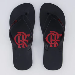 Chinelo Flamengo Basic CRF Preto e Vermelho