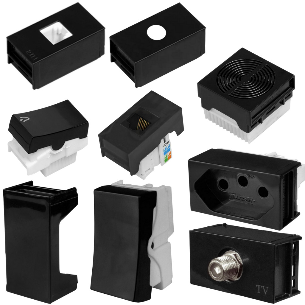 Monte seu Kit de Modulos Pretos Lev - Ilumi em Oferta na Shopee