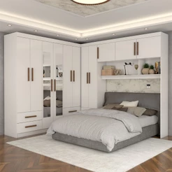 Guarda-Roupa Casal Modulado Belgrado 11 Portas 6 Gavetas com Espelho - Panorama Móveis