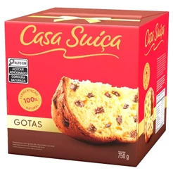 Panettone Gotas de Chocolate 750g - Casa Suíça