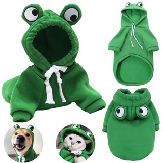 Moletom Com Capuz Estampado De Sapo Outono Inverno Para Animais De Estimação Adequado Cães E Gatos De Tamanho Pequeno Mé em Oferta na Shopee