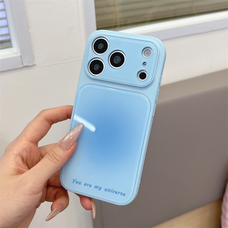 Céu Azul Gradiente Para iphone17 promax 16promax 15promax 15pro iphone15 14promax 14 Novo TPU iphone Caso À Prova De Poe