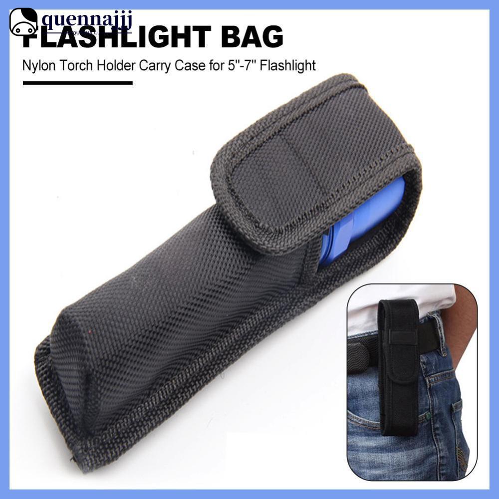 QUENNA Lanterna Bolsa Tática Molle 1680D Náilon Tocha Titular Carry Case Para 5 "-7 " E2Y1