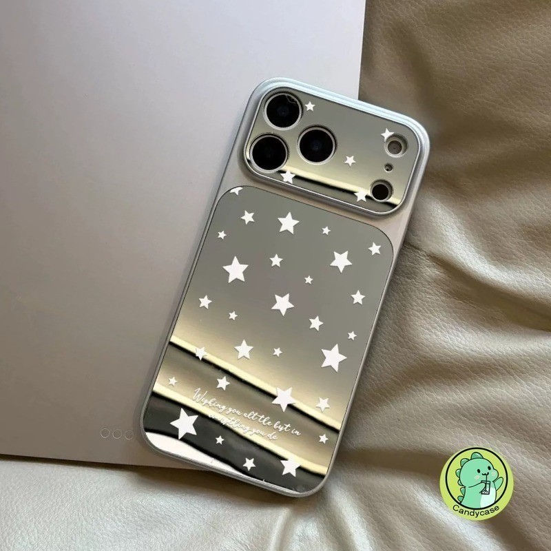 Capa De Telefone Espelhada Prateada Para Samsung Galaxy A27 A26 F17 M17 A32 M32 A31 A30 A30S A22 A22S M22 A21S A20S F14 