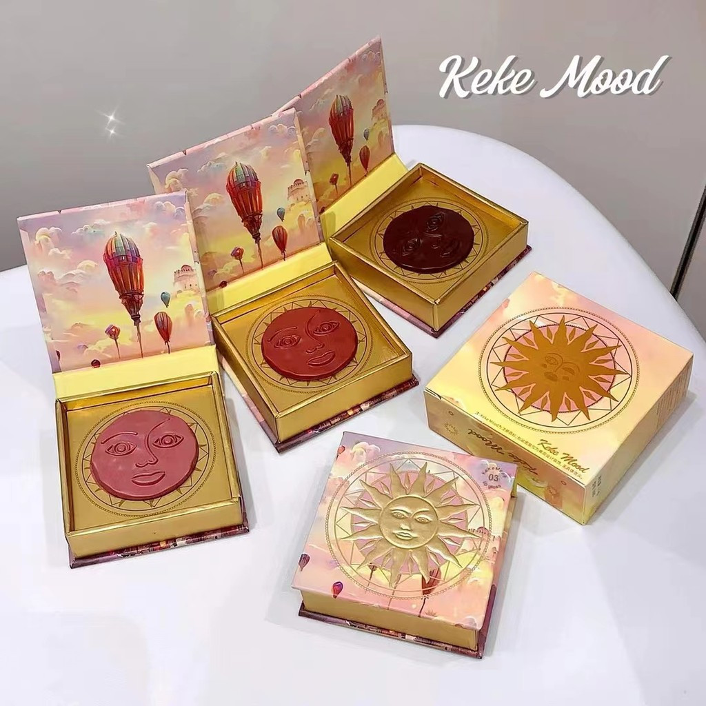 Paleta de Blush em Relevo, Paleta de Contorno e Iluminador Matte, Maquiagem Bonita e Duradoura, Cosméticos de Beleza D33