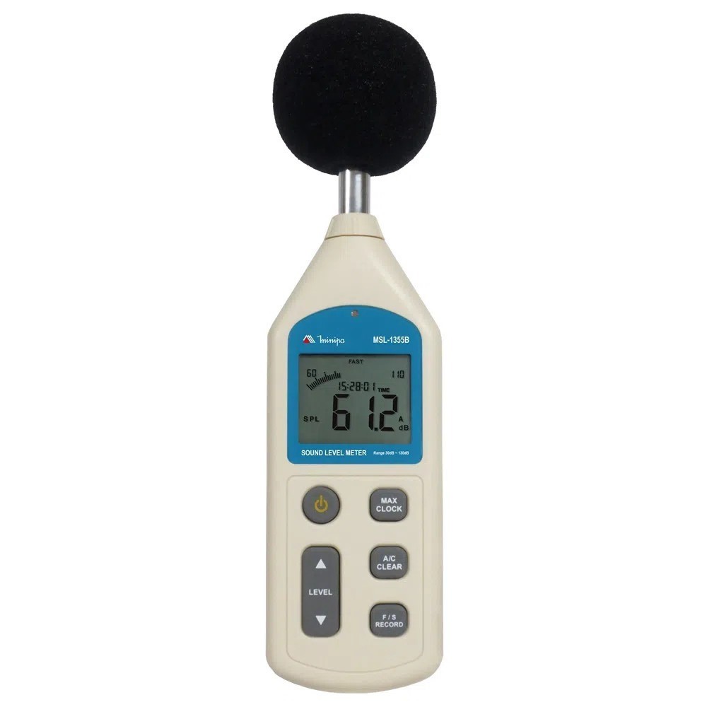 Decibelímetro digital com medição 30 à 130 dB - MSL-1355B - Minipa