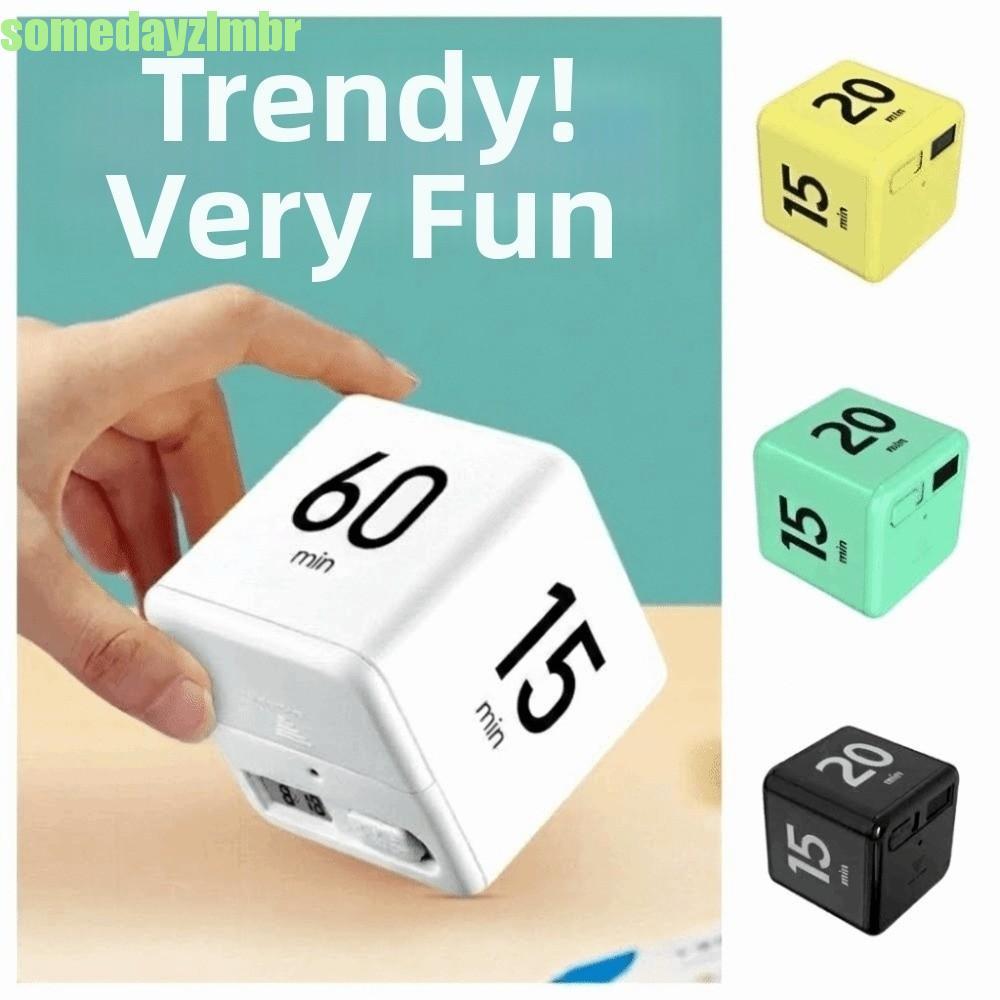SOMEDAYZL0M Cube Timer , Display LED 15/20/30/60 min Temporizador De Cozinha , Lembrete Sensível À Gravidade