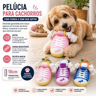 Brinquedo Pelucia Interativo Tecido Tecido Duravel Mordedura Cachorro Gato