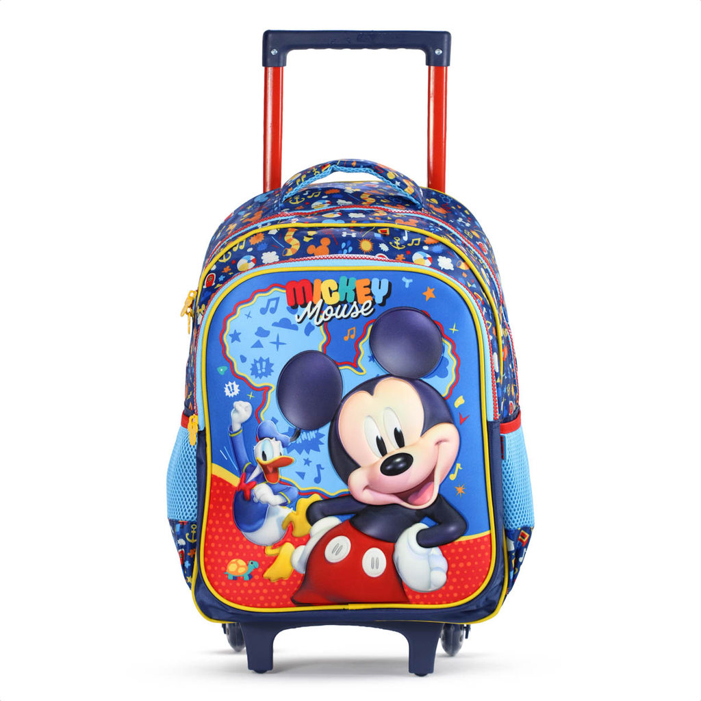 Mochila Com Rodas Escolar Xeryus 16 Mickey 13280 Azul - Infantil