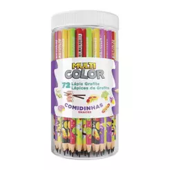 Lápis Multicolor Grafite Animais - Embalagem com 72 Unidades