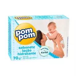 Sabonete Pom-Pom Hidratante 70g Embalagem com 12 Unidades