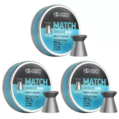 3x Chumbinho 4.5mm 500un JSB Match Dialobo S100