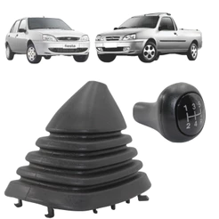Manopla Bola Coifa Câmbio Courier 2001 A 2013 Fiesta Street 2001 a 2006 Preta