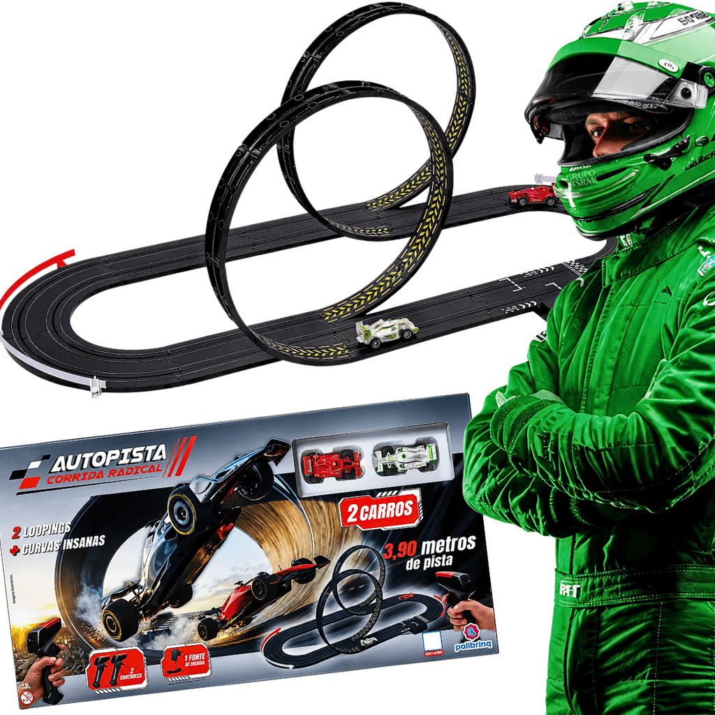 Pista De Carrinhos Com Looping Brinquedo infantil autorama autopista presente menino criança 6 anos